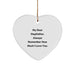 Funny Stepfather Gifts, Heart Ornament, 'My Dear Stepfather... Always Remember How Much I Love You.', Gifts for Stepfather from Family, Christmas Unique Gifts - Image 1
