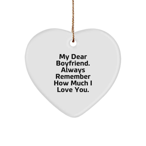 Funny Sweetheart Gifts from Women, Christmas Unique Heart Ornaments for Sweetheart, Sweet Reminder Quote - Image 1