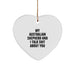 Funny Australian Shepherd Dog Gifts from Friends for Australian Shepherd Dog Lover Christmas Unique Ornaments Heart Shaped - Image 1