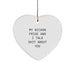 Funny Bichon Frise Dog Heart Ornament Gifts from Friends for Christmas Unique Gifts - Image 1