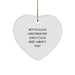 Funny Italian Greyhound Dog Lover Gifts from Friends - My Italian Greyhound And I Talk Shit About You Heart Ornament for Christmas Unique Presents - Image 1