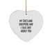 Funny Shetland Sheepdog Gifts, Shetland Sheepdog Heart Ornament, Christmas Unique Gifts from Men to Shetland Sheepdog Lovers - Image 1