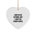 Funny Actuary Heart Ornament Gifts from Friends for Actuary Men with I May Be An Actuary But I Cant Fix Stupid People Quote, Unique Christmas Unique Gifts for Actuary - Image 1