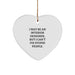 Funny Interior Designer Gifts: Heart Ornament with 'I May Be An Interior Designer, But I Can't Fix Stupid People.' Quote for Gifts from Friends, Family, Coworkers to Interior Designer - Image 1