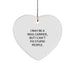 Funny Mail Carrier Heart Ornament, 'I May Be A Mail Carrier, But I Can't Fix Stupid People.' Gifts for Mail Carriers, Christmas Unique Gifts from Friends, Coworkers, Family - Image 1