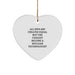 Funny Nuclear Technologist Gifts, Heart Ornament, Inspirational Quote, Gifts from Men to Nuclear Technologist Friends, Christmas Unique Ornament - Image 1