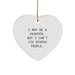 Funny Painter Gifts from Friends for Christmas - I May Be A Painter, But I Can't Fix Stupid People. Heart Ornament - Image 1