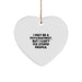 Funny Psychiatrist Gifts for Men - 'I May Be A Psychiatrist, But I Can't Fix Stupid People.' Heart Ornament, Ideal Gifts from Friends, Coworkers, or Family for Christmas - Image 1