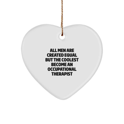 Funny Occupational Therapist Gifts from Men for Occupational Therapist Heart Ornaments - Unique Christmas Occupational Therapist Occupational Therapist Decorations - Image 1