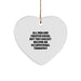 Funny Occupational Therapist Gifts from Men for Occupational Therapist Heart Ornaments - Unique Christmas Occupational Therapist Occupational Therapist Decorations - Image 1