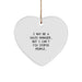 Funny Sales Manager Gifts for Men, Women, Coworkers, and Friends - Christmas Unique Gifts from Family, Friends - Heart Ornament with Quote, 'I May Be A Sales Manager, But I Can't Fix Stupid People.' - Image 1