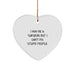 Funny Surgeon Gift for Men Women Friends Family - Heart Ornament with Quote I May Be A Surgeon But I Cant Fix Stupid People Gifts from Friends for Christmas Unique - Image 1