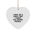 Funny Valet Quote Heart Ornament, Gifts from Friends for Valet, Christmas Unique Gifts, Heart Shaped - Image 1