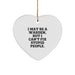 Funny Warden Gifts from Men, Inspirational Heart Ornament for Friends and Family, Christmas Unique Warden Decorations - Image 1