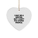 Funny Writer Gifts for Him from Friends, Unique Heart Ornament Quote I May Be A Writer, Christmas Unique Gifts - Image 1