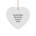 Funny Quotes Actuary Gifts for Men, Heart Ornament for Christmas Unique Presents from Friends - Image 1