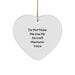 Aircraft Mechanic Gifts from Friends - Do Not Make Me Use My Aircraft Mechanic Voice Heart Ornament for Christmas - Image 1