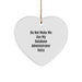 Do Not Make Me Use My Database Administrator Voice Heart Ornament, Funny Gifts for Database Administrator, Gifts from Friends for Christmas - Image 1