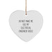Funny Electrical Engineer Gifts, 'Do Not Make Me Use My Electrical Engineer Voice' Heart Ornament, Christmas Memorable Present for Men, Women, Coworkers, Friends, Family - Image 1