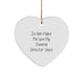 Funeral Director Christmas Heart Ornament Gifts from Friends and Family, Funny Quote 'Do Not Make Me Use My Funeral Director Voice', Heart Shaped MDF - Image 1