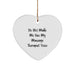 Funny Massage Therapist Gifts from Family, Heart Ornament for Massage Therapist, Do Not Make Me Use My Massage Therapist Voice Christmas Unique Gifts - Image 1
