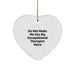 Funny Occupational Therapist Gifts: 'Do Not Make Me Use My Occupational Therapist Voice' Heart Ornament for Christmas - Image 1