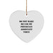 Funny Physician Assistant Gifts, 'Do Not Make Me Use My Physician Assistant Voice' Heart Ornament, Christmas Unique Gifts from Friends and Family to Physician Assistants - Image 1