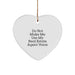 Funny Real Estate Agent Heart Ornament Gifts from Friends for Christmas - Do Not Make Me Use My Real Estate Agent Voice - Image 1