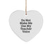 Funny Teacher Heart Ornament Gifts from Friends, Coworkers, or Family for Christmas - Image 1