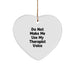 Funny Therapist Gifts, Heart Ornament for Therapist, Gifts from Men to Therapist on Christmas Unique Gifts - Image 1