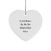 Funny Underwriter Gifts, Heart Ornament for Christmas, Do Not Make Me Use My Underwriter Voice Quote from Underwriter to Underwriter - Image 1