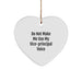 Funny Vice-principal Gifts from Men to Vice-principal for Christmas Unique Heart Ornament, Do Not Make Me Use My Vice-principal Voice, Vice-principal Heart Decoration - Image 1