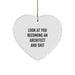 Funny Architect Heart Ornament Gifts from Friends for Men at Christmas Unique - Image 1