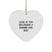 Funny Barber Quotes Gifts for Men, Heart Ornament, Unique Christmas Unique Gifts, Gifts from Friends, Gifts for Barber - Image 1