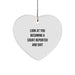 Court Reporter Gifts, 'Look At You Becoming A Court Reporter And Shit' Funny Heart Ornament, Gifts from Friends to Court Reporters, for Christmas - Image 1