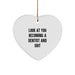 Funny Dentist Heart Ornament Gifts for Dentist Friends and Family from Men or Women - Christmas Unique Gifts - Image 1