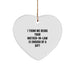 Funny Mom-in-law Gifts, Heart Ornament, Quote: 'I Think Me Being Your Mom-in-law Is Enough Of A Gift', Gifts from Family, for Mom-in-law, Christmas Unique Gifts - Image 1