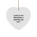  Funny Drafter Gifts, Heart Ornament for Him, Gifts from Friends, Look At You Becoming A Drafter And Shit, Christmas Unique Gifts for Drafter - Image 1