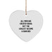 Rancher Gifts from Men, Gifts for Ranchers, Funny Heart Ornament Quote, 'All Men Are Created Equal But The Coolest Become A Rancher' - Christmas Unique Gifts - Image 1