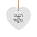 Funny Law Enforcement Officer Gifts, Heart Ornament with Look At You Becoming A Law Enforcement Officer And Shit Quote, Christmas Memorable Present for Men, Women, Family, Friends, Coworkers - Image 1