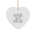 Funny Real Estate Agent Gifts for Men, Heart Ornament Quote - All Men Are Created Equal But The Coolest, Gifts from Men to Real Estate Agent Friends - Image 1