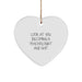 Funny Psychologist Gifts from Men, Women, Friends, or Family - Heart Ornament for Psychologist - Heart Shaped Ornament for Christmas Unique Gifts - Image 1