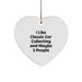 Funny Classic Car Collecting Gifts for Friends - Heart Ornament for Christmas Unique - Image 1