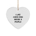Funny Chess Heart Ornament Gifts from Friends, Christmas Unique Gifts for Chess Enthusiasts, Heart Shaped MDF - Image 1