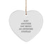 Funny Stepdad Gifts from Men - Just Another Day Being An Awesome Stepdad Christmas Heart Ornament for Stepdads - Image 1