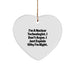 Funny Nuclear Technologist Gifts from Friends for Men Christmas Unique Ornaments Heart Shaped - Image 1
