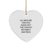 Funny Waitress Gifts, Heart Ornament for Christmas Unique Presents from Men to Women, Inspirational Quote - Image 1