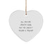 Funny Trucker Heart Ornament Gifts from Men to Trucker Friends at Christmas Time - Image 1