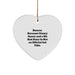 Dancer Gifts from Friends, Funny Heart Ornament with Quote, Christmas Unique Present for Dancer - Image 1
