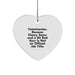 Funny Veterinarian Gifts for Her - Heart Ornament, 'Veterinarian. Because Classy Sassy And A Bit Fearlessy Is Not An Official Job Title.' - Christmas Unique Gifts from Daughter - Image 1
